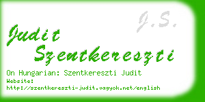 judit szentkereszti business card